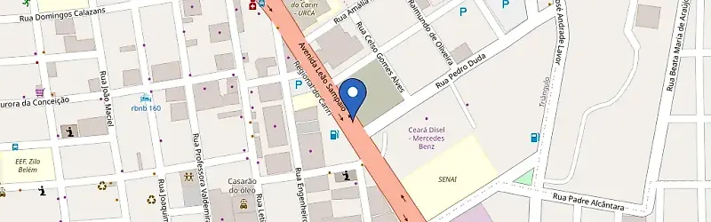 Mapa da estação Posto Callou Petróleo