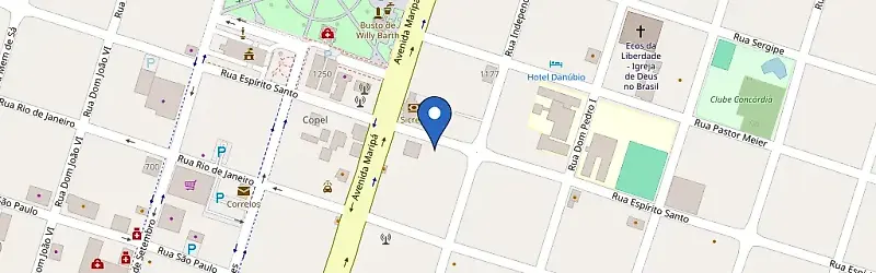 Mapa da estação Sicredi