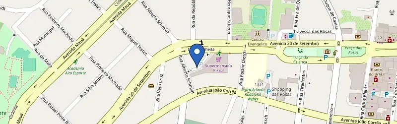 Mapa da estação Rissul Centro