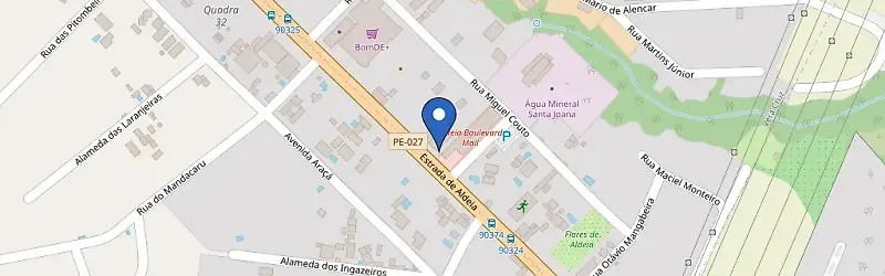 Mapa da estação Aldeia Boulevard Mall