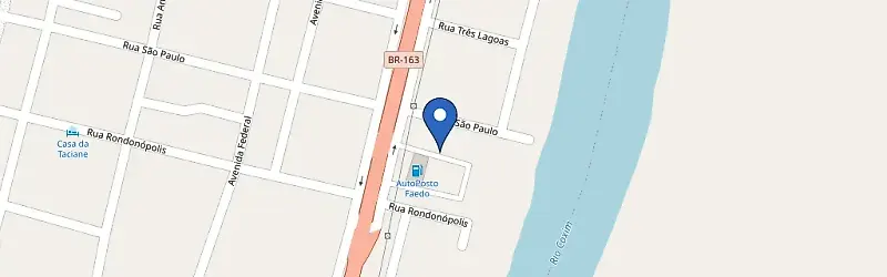Mapa da estação Hotel Faedo