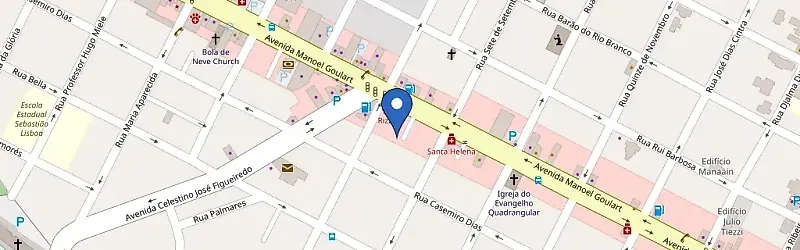 Mapa da estação Solares