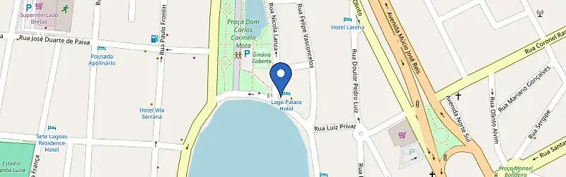 Mapa da estação Hotel Lago Palace