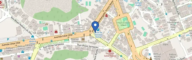 Mapa da estação Posto Monza