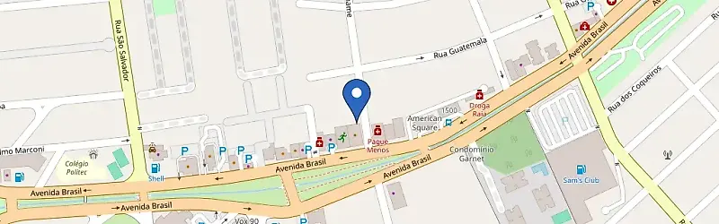 Mapa da estação MVO Advocacia Tributária E Empresarial