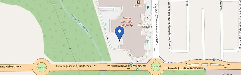 Mapa da estação Capim Dourado Shopping