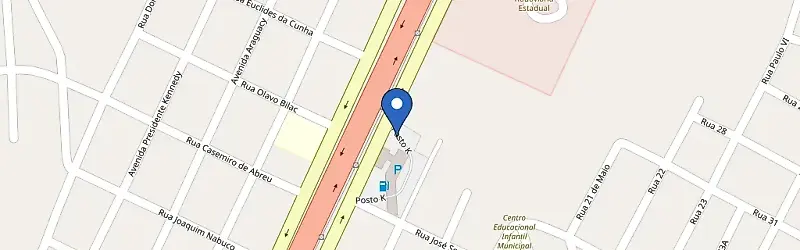 Mapa da estação Amazônia Araguaína Brii Hotel