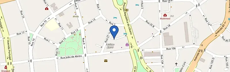 Mapa da estação Golden Tulip Goiânia