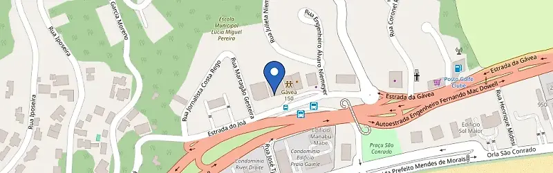 Mapa da estação Recar Golf Village São Conrado