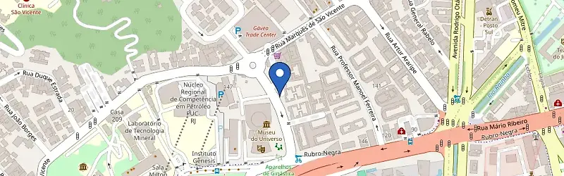 Mapa da estação RECAR Gávea Garden