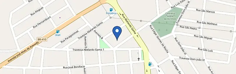 Mapa da estação Pousada Mini Custo
