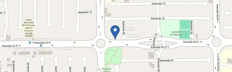 Mapa da estação Open Mall Shopping