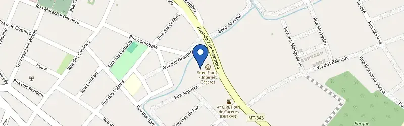 Mapa da estação FastON - Seeg Fibras