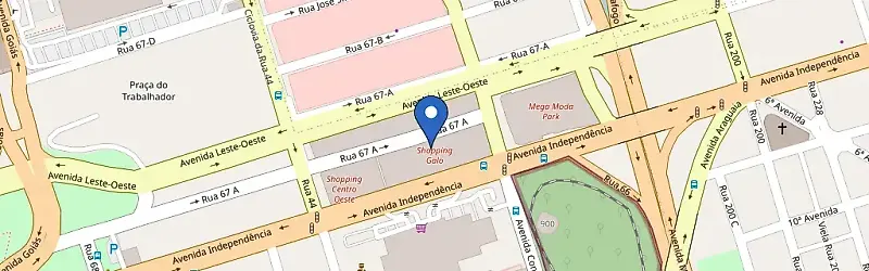 Mapa da estação Shopping Gallo