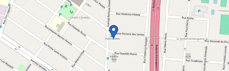 Mapa da estação Posto Ecoflex
