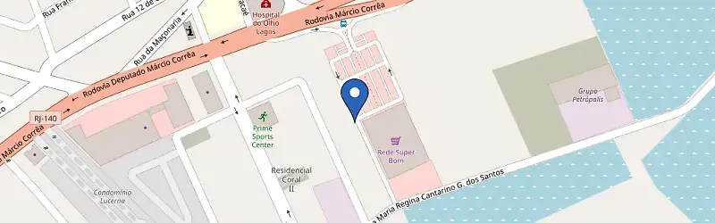 Mapa da estação Volvo São Pedro Da Aldeia