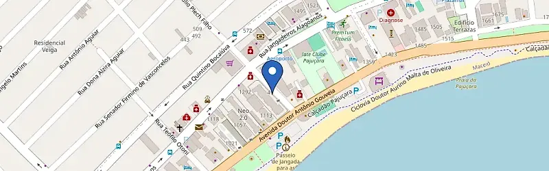 Mapa da estação Neo Maceió - Aparts À Beira-Mar Em Pajuçara