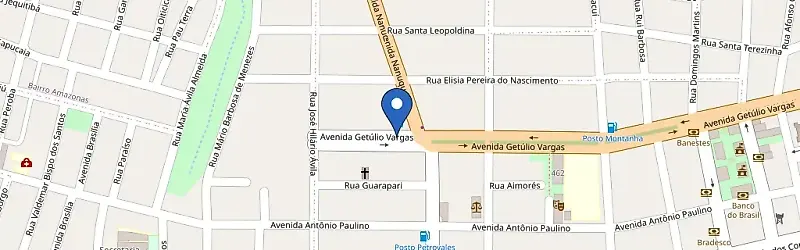 Mapa da estação Posto Atlântica