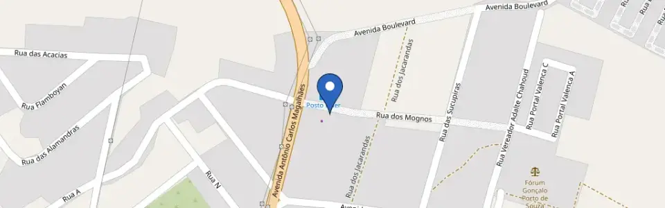 Mapa da estação Posto Líder 1