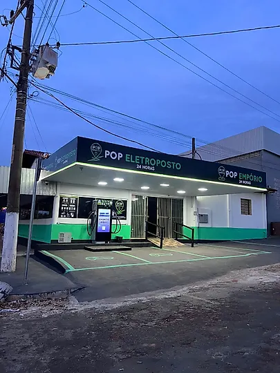Foto 1 da estação POP ELETROPOSTO RÁPIDO 60kW